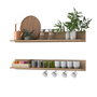 Hanah Home AE107 - 4683 Estantería de Pared Nogal 120 cm